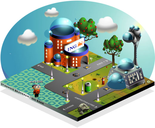 Example scene with three avatars.